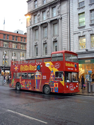 Red Tour Bus