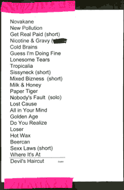 beck setlists setlist