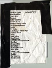 blur setlists setlist