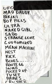 the cramps setlists setlist