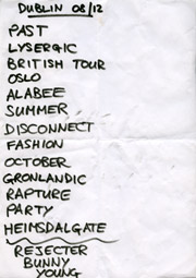 of montreal set list setlist dublin