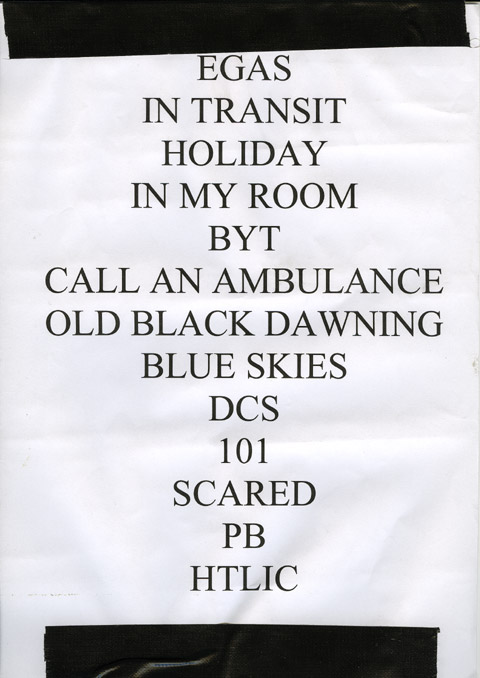 albert hammond jr setlist set list