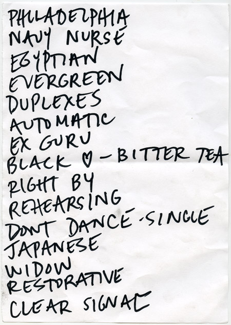 the fiery furnaces setlist set list