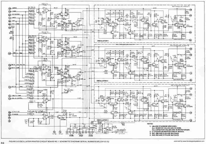 Minimoog Operation Manual, Minimoog Schematics, Minimoog Sound Charts