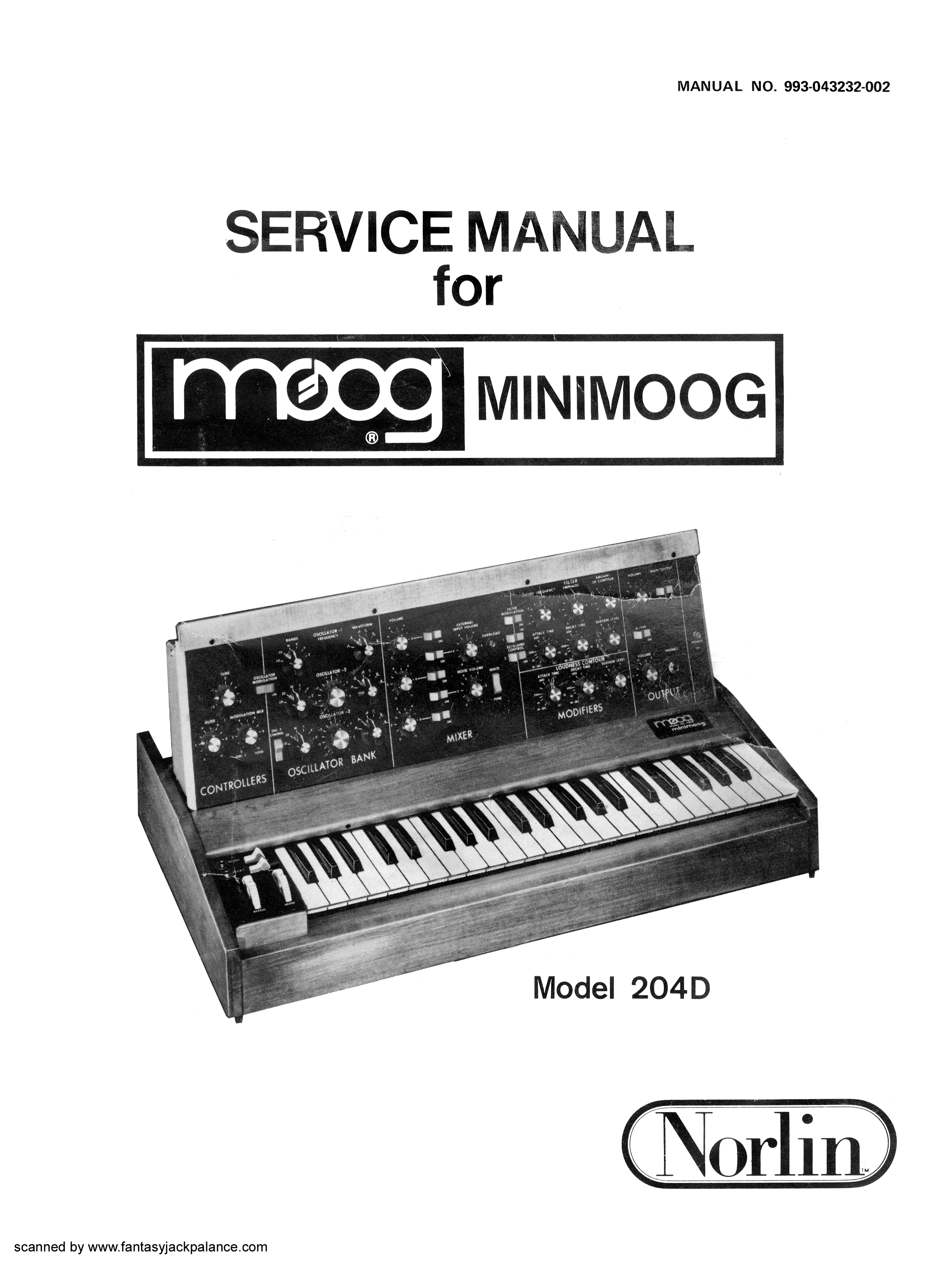 Minimoog Sound Charts