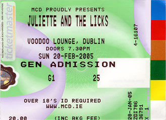 juliette and the licks - dublin voodoo lounge
