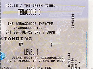 tenacious d dublin